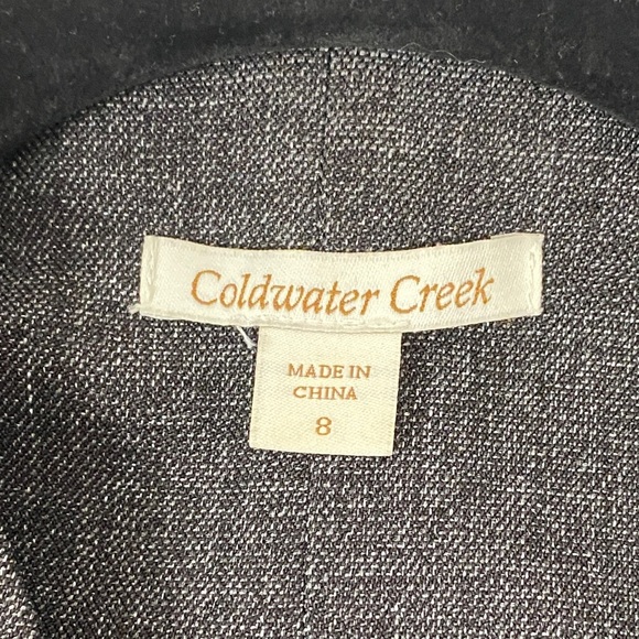 Coldwater Creek Dark Gray Blazer Size 8 - Picture 6 of 11